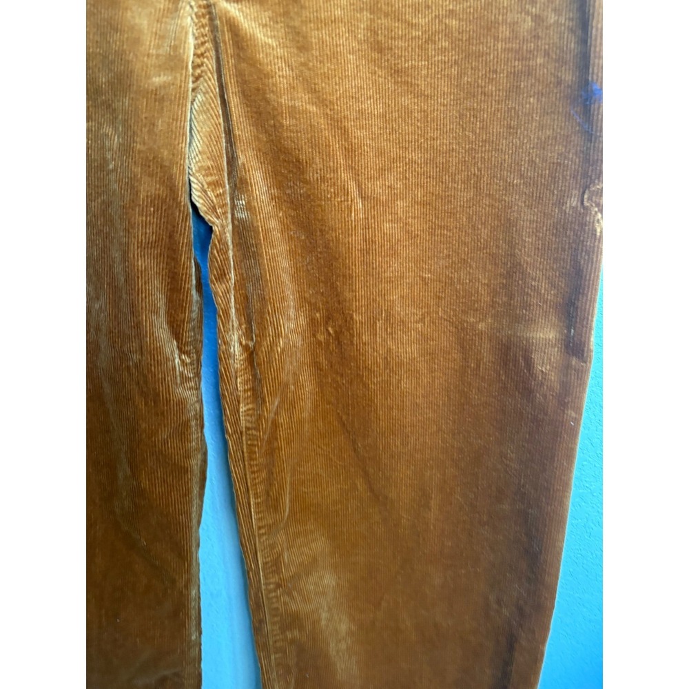 Maeve by Anthropologie The Colette Corduroy Wide Leg Pants 31 Rust Orange - Picture 13 of 13